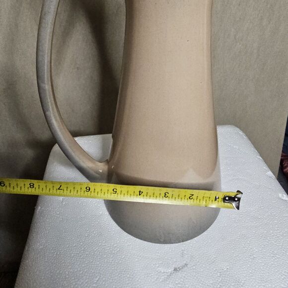 Royal Haeger Mid Century Modern Tall Ewer Vase Pitcher Ombre Drip Glaze Unique - Picture 10 of 14